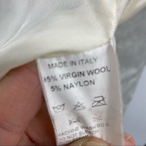 Barneys New York Virgin Wool Coat Vintage Italy - Picture 9 of 9